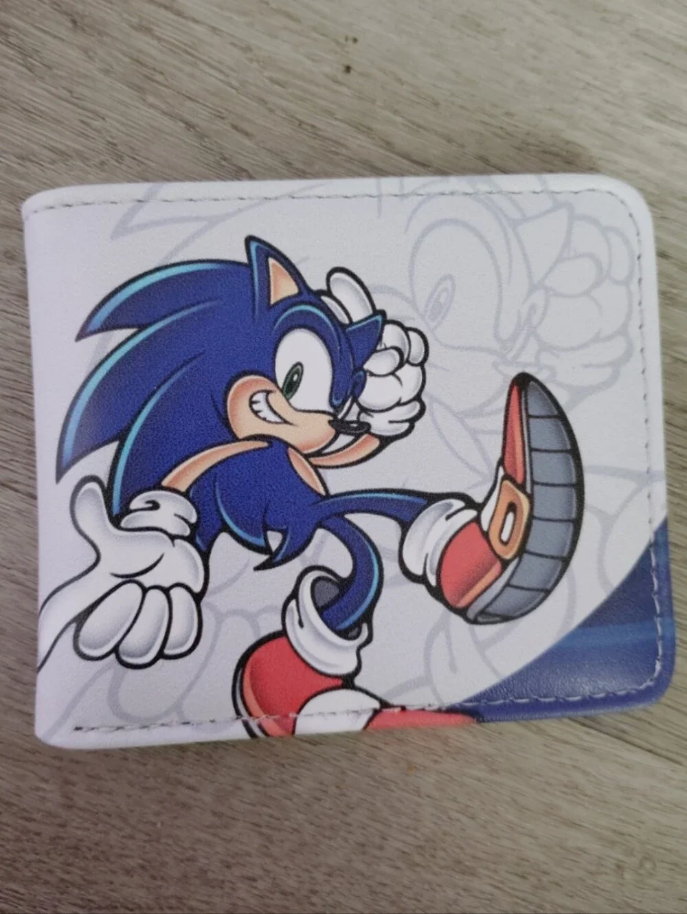 New Sonic the hedgehog anime manga leather wallet